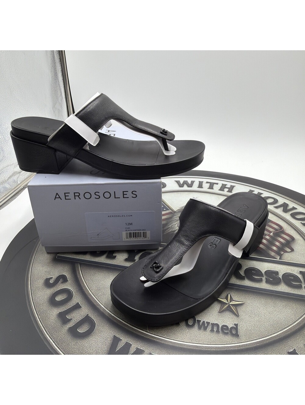 Aerosoles Clio Black Leather -002 Size 12 M - Women